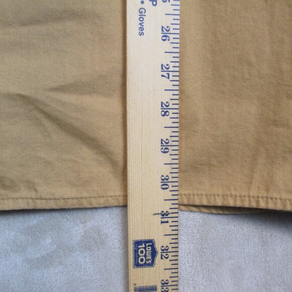 L.L.Bean Women's Chamois Cotton Button Up Shirt Mustard Yellow Outdoor Size 3X - Picture 11 of 11